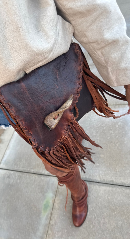 Handmade Leather Crossbody Bag