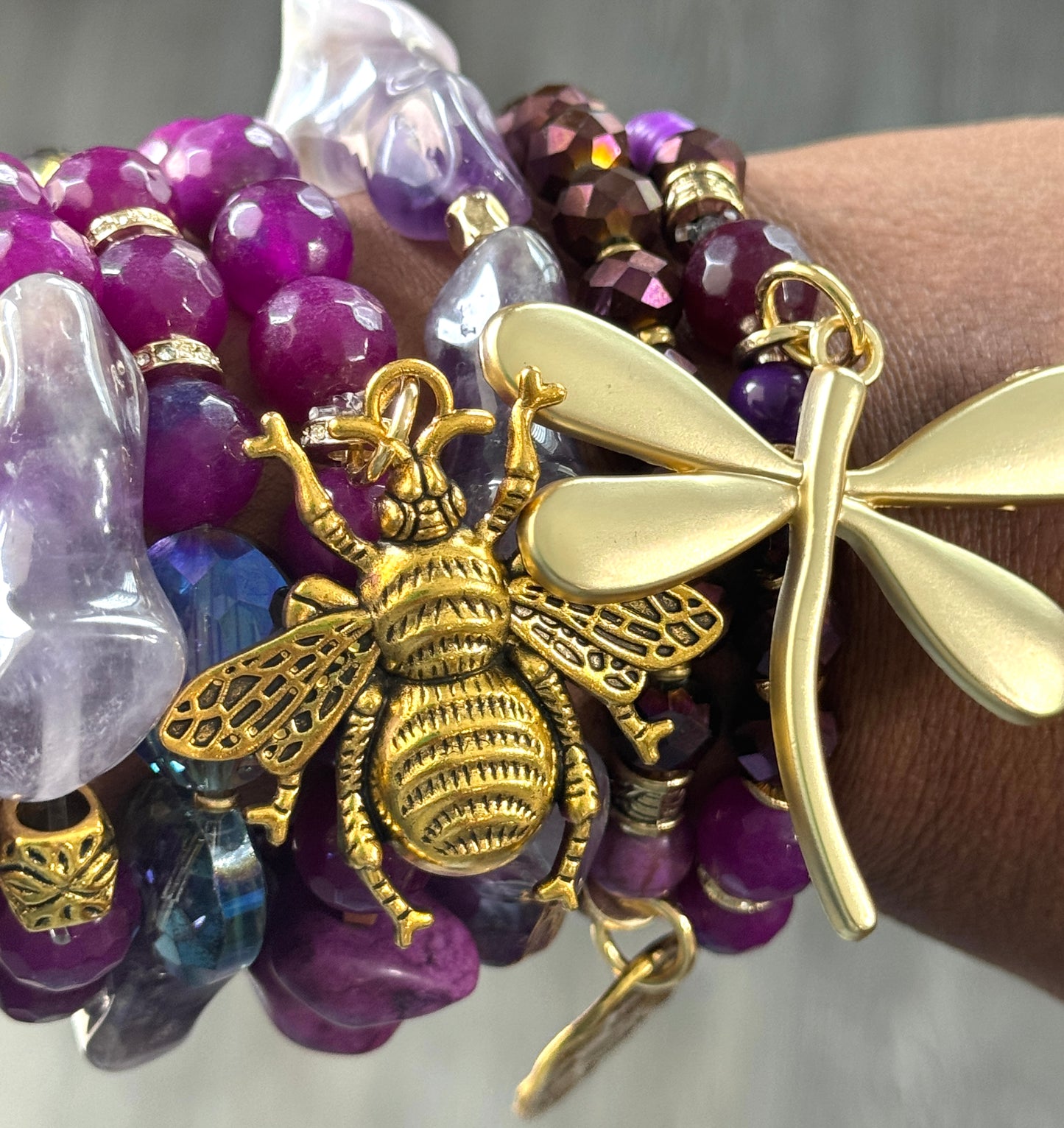 Purple Hues Bracelet Bunch (7)