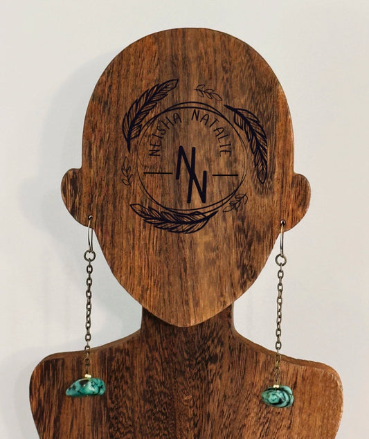 Genuine Turquoise Earring