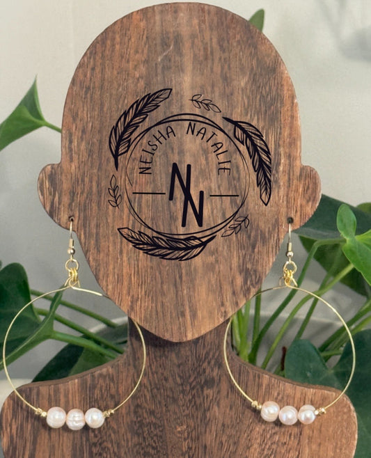 Triple Pearl Earring